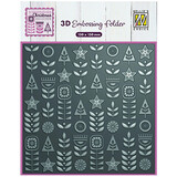 Nellie Snellen 3D Embossing Folder Scandinavian Flowers (EF3D093)