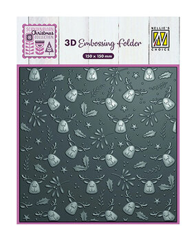 Nellie Snellen 3D Embossing Folder Moose (EF3D094) Nellie Snellen 3D Embossing Folder Moose (EF3D094)