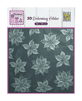 Nellie Snellen 3D Embossing Folder Poinsettia (EF3D097) Nellie Snellen 3D Embossing Folder Poinsettia (EF3D097)