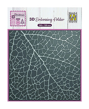 Nellie Snellen 3D Embossing Folder Leaf grain (EF3D099)