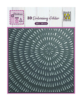 Nellie Snellen 3D Embossing Folder Sliced wood (EF3D0100)