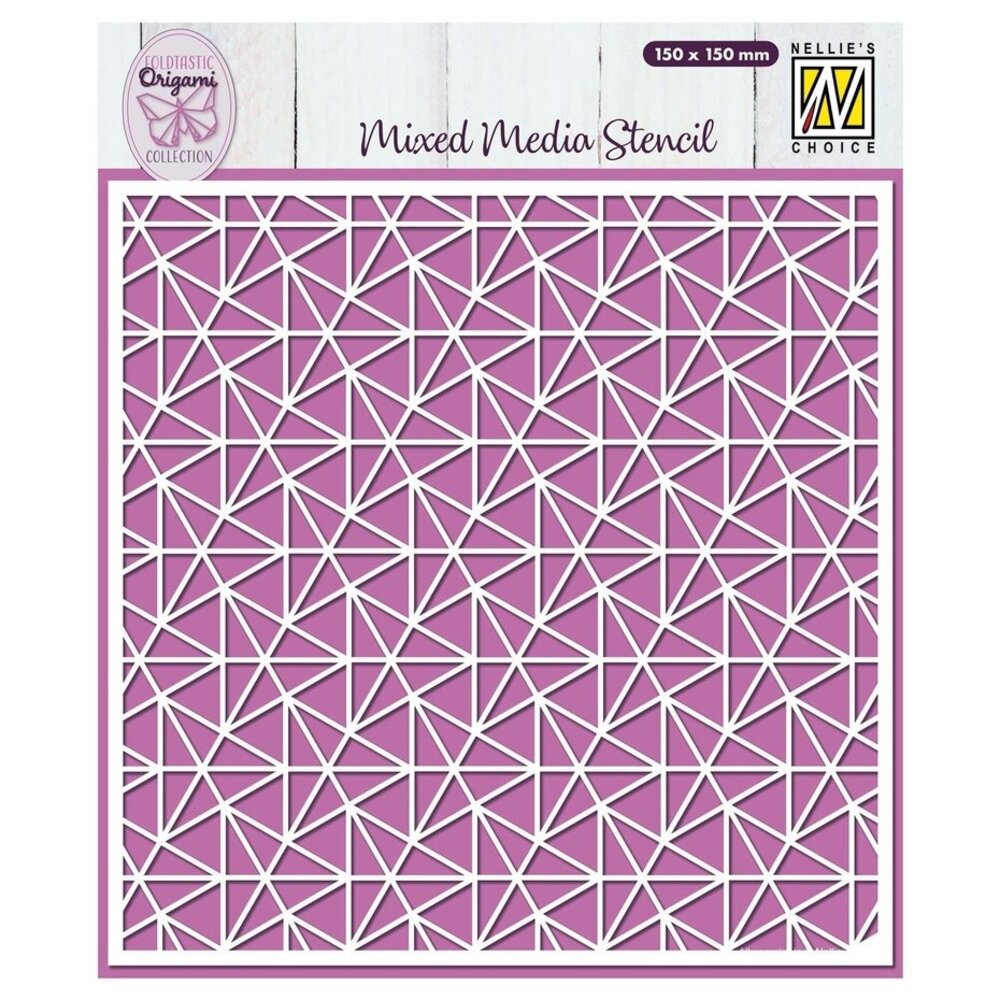 Nellie Snellen Masking Stencil Origami Triangles (MMS4K-069)