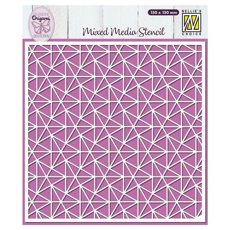 Nellie Snellen Masking Stencil Origami Triangles (MMS4K-069)