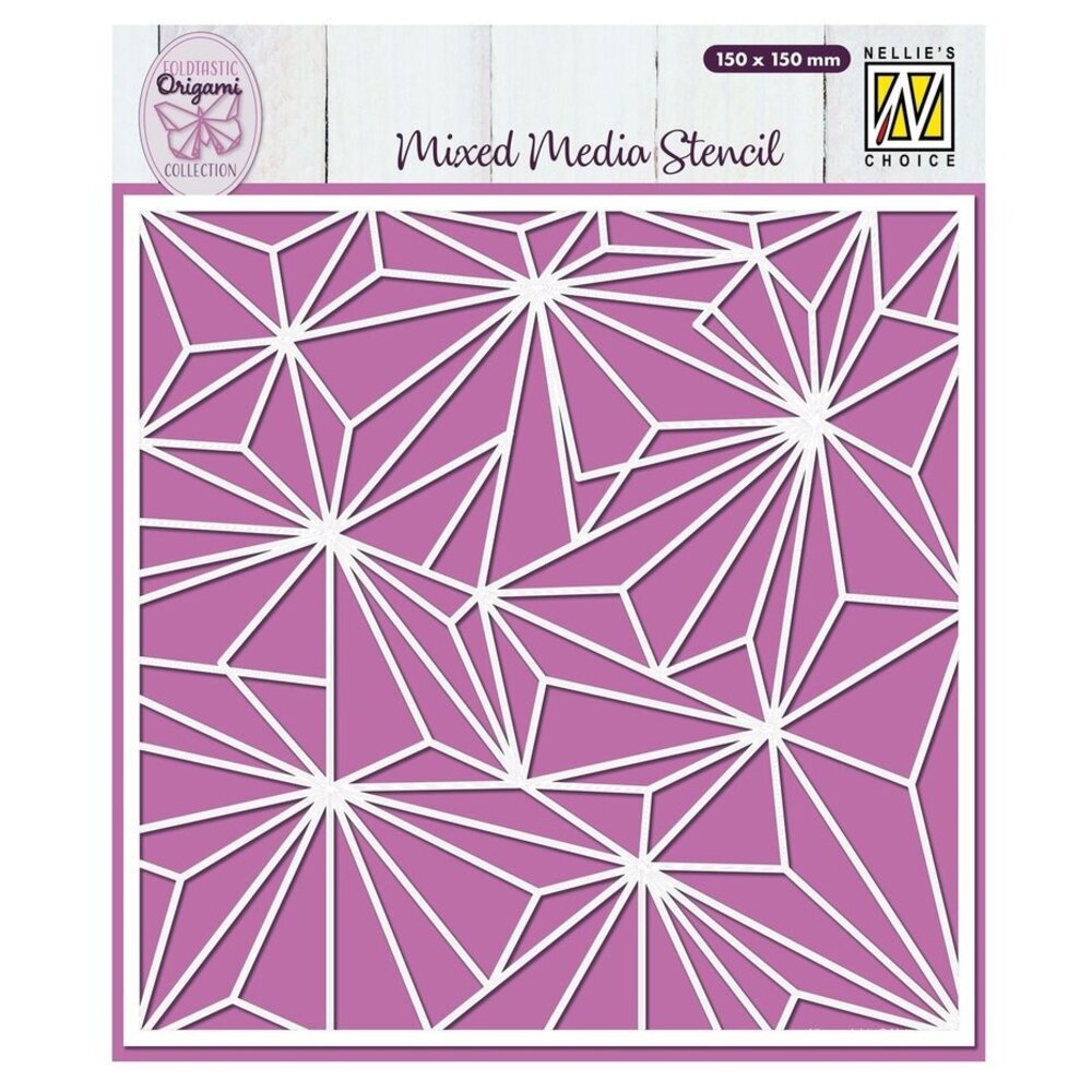 Nellie Snellen Masking Stencil Origami Stars (MMS4K-070)