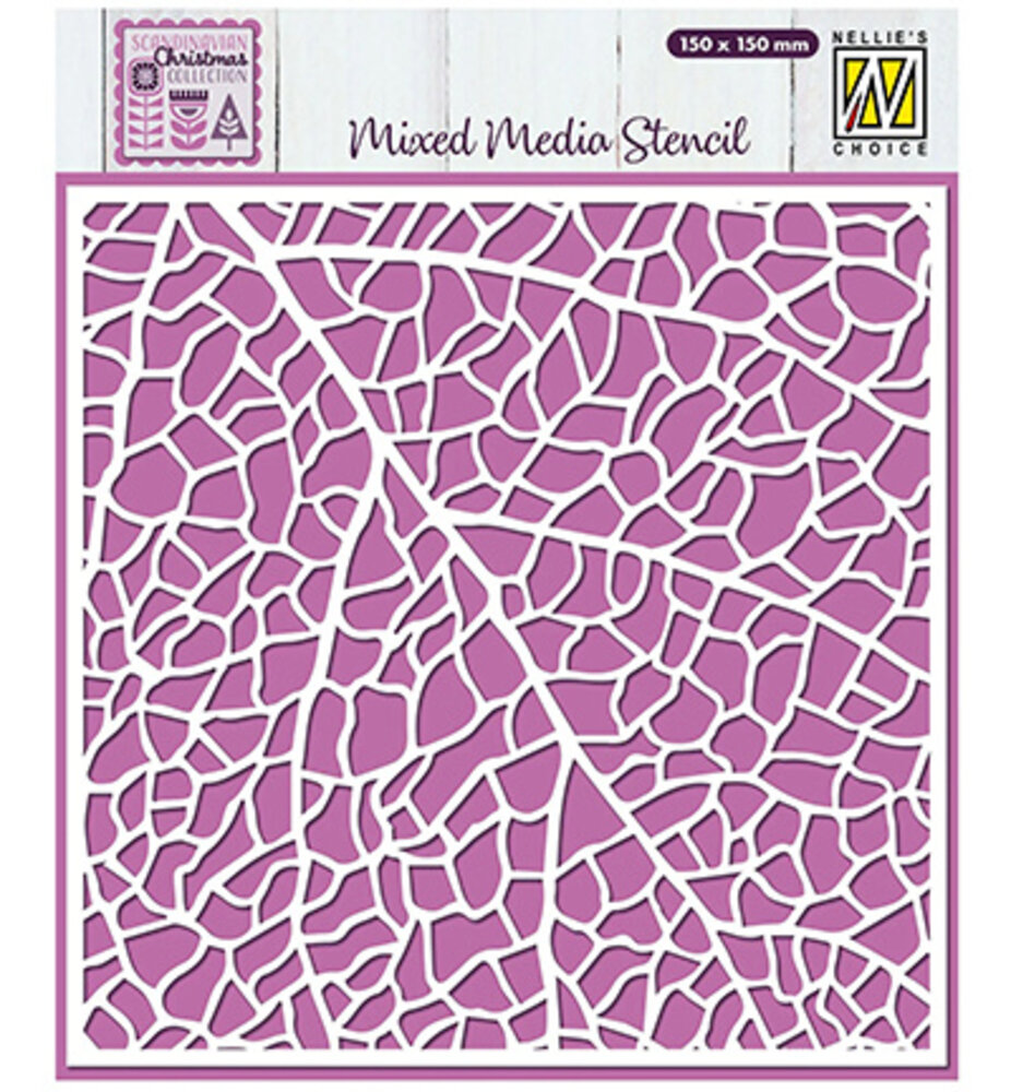 Nellie Snellen Masking Stencil Leaf Grain (MMS4K-076) Nellie Snellen Masking Stencil Leaf Grain (MMS4K-076)