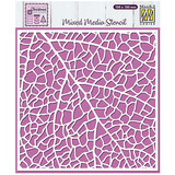 Nellie Snellen Masking Stencil Leaf Grain (MMS4K-076)