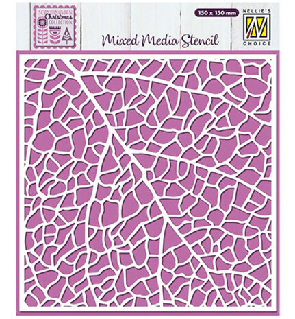 Nellie Snellen Masking Stencil Leaf Grain (MMS4K-076) Nellie Snellen Masking Stencil Leaf Grain (MMS4K-076)