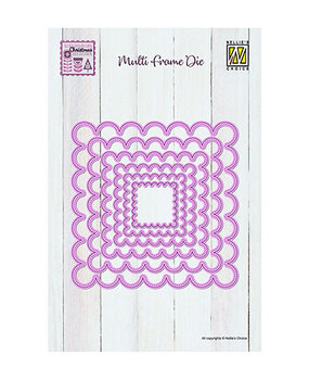 Nellie Snellen Multi Frame Dies Scalloped Square (MFD165)* Nellie Snellen Multi Frame Dies Scalloped Square (MFD165)*