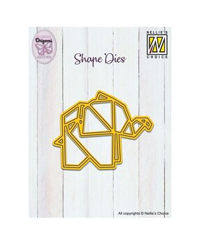 Nellie Snellen Shape Dies Origami Elephant (SD325) Nellie Snellen Shape Dies Origami Elephant (SD325)