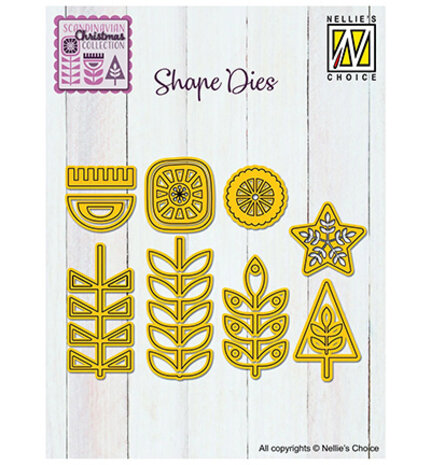 Nellie Snellen Shape Dies Scandinavian Flowers (SD329) Nellie Snellen Shape Dies Scandinavian Flowers (SD329)