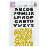 Nellie Snellen Shape Dies & Clear Stamps Scandinavian Alphabet Uppercase (CDCS002)