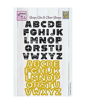 Nellie Snellen Shape Dies & Clear Stamps Scandinavian Alphabet Uppercase (CDCS002) Nellie Snellen Shape Dies & Clear Stamps Scandinavian Alphabet Uppercase (CDCS002)