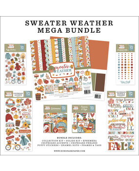 Echo Park Sweater Weather 12x12 Inch Mega Bundle (SW381050)* Echo Park Sweater Weather 12x12 Inch Mega Bundle (SW381050)*