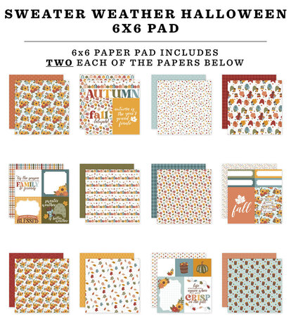 Echo Park Sweater Weather 6x6 Inch Paper Pad (SW381023)