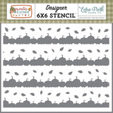 Echo Park Sweater Weather Fall In Line Stencil (SW381034)