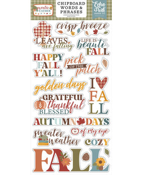 Echo Park Sweater Weather 6x13 Inch Chipboard Word & Phrases (SW381022) Echo Park Sweater Weather 6x13 Inch Chipboard Word & Phrases (SW381022)