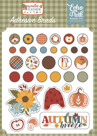 Echo Park Sweater Weather Adhesive Brads (SW381020) Echo Park Sweater Weather Adhesive Brads (SW381020)