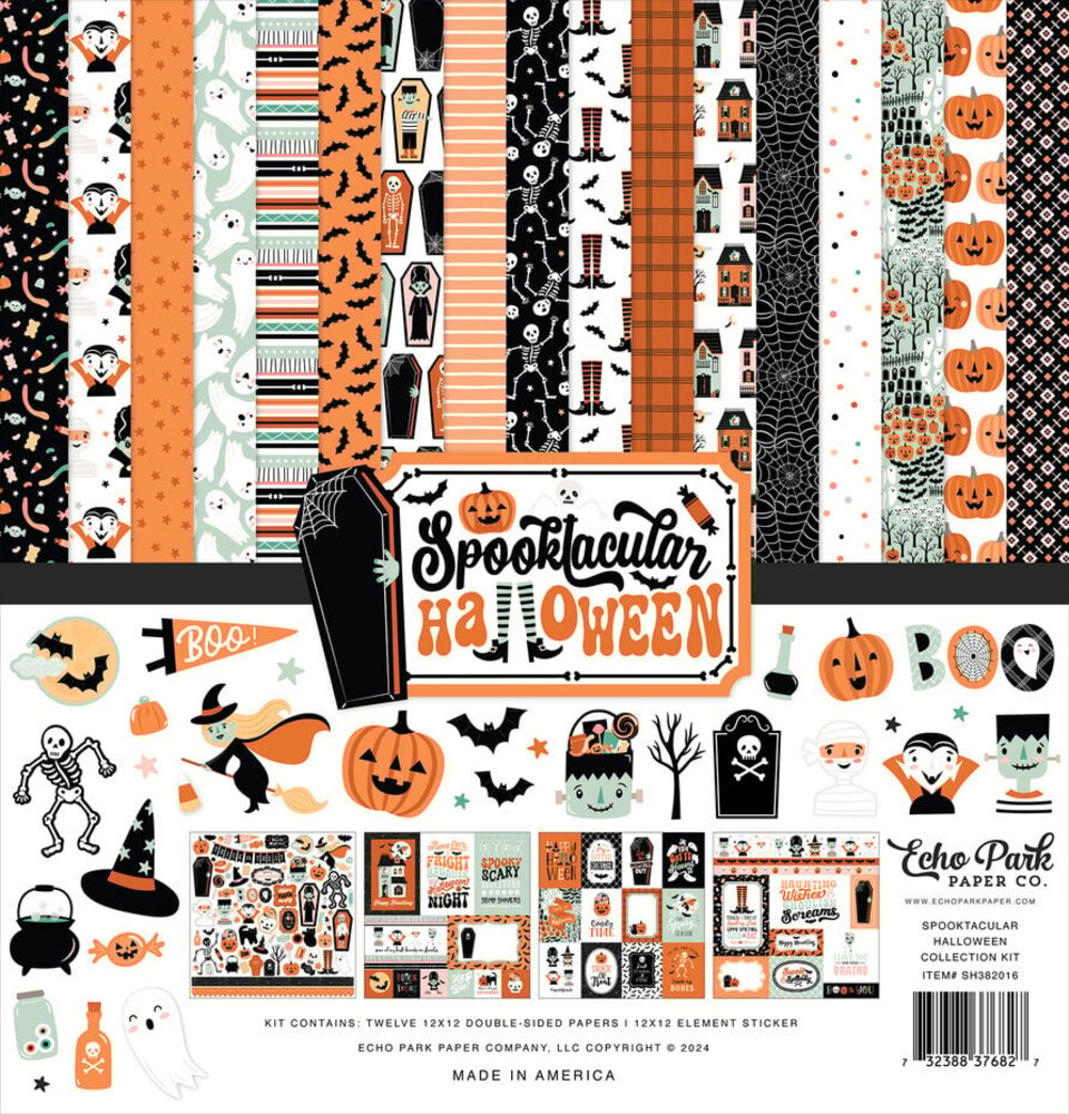 Echo Park Spooktacular Halloween 12x12 Inch Collection Kit (SH382016)