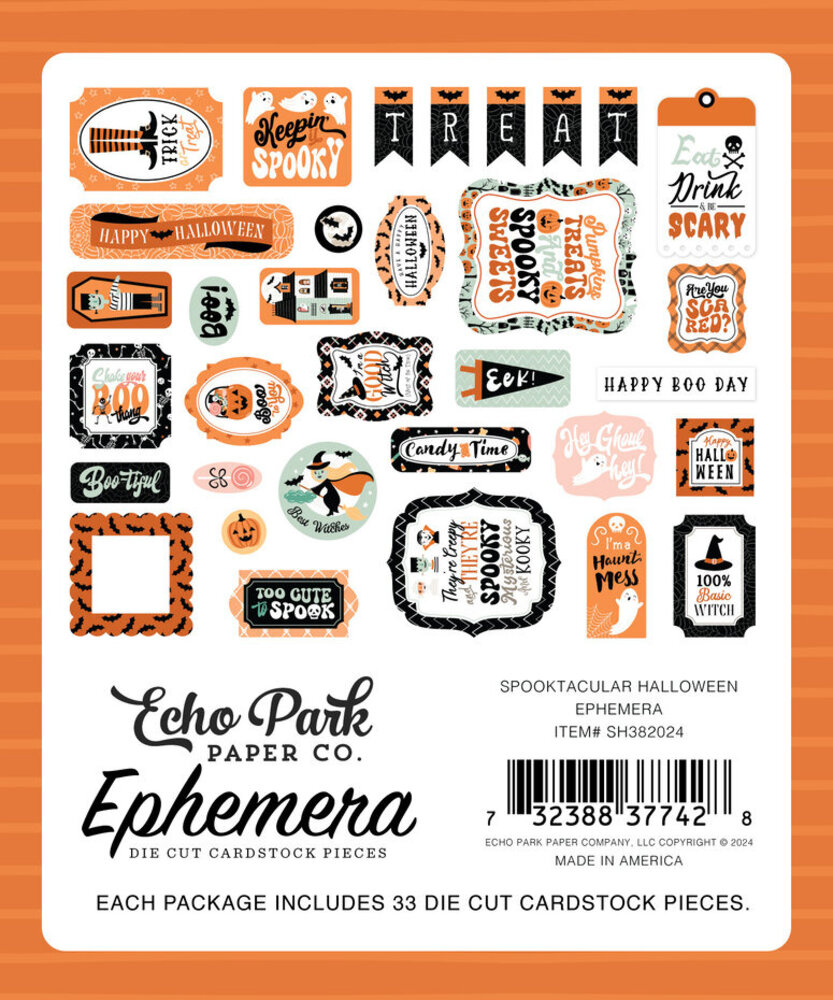 Echo Park Spooktacular Halloween Ephemera (SH382024) Echo Park Spooktacular Halloween Ephemera (SH382024)