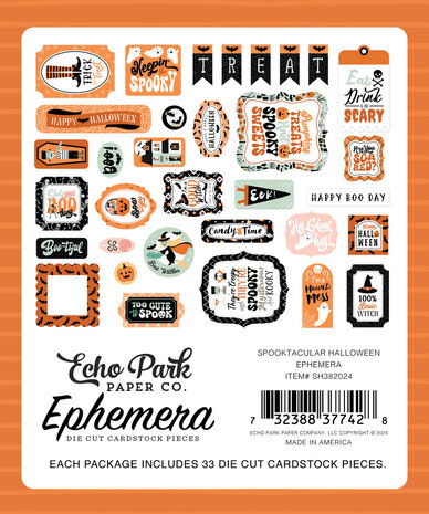 Echo Park Spooktacular Halloween Ephemera (SH382024) Echo Park Spooktacular Halloween Ephemera (SH382024)