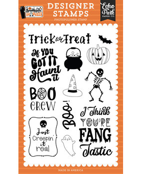 Echo Park Spooktacular Halloween Fang Tastic Clear Stamps (SH382047)*