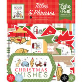 Echo Park Winnie The Pooh Christmas Ephemera Titles & Phrases (WPC386032)