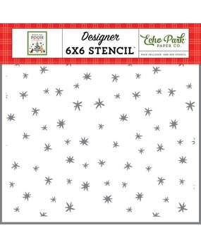 Echo Park Winnie The Pooh Christmas Spending Time With You Stars Stencil (WPC386033)*