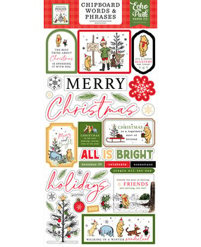 Echo Park Winnie The Pooh Christmas 6x13 Inch Chipboard Word & Phrases (WPC386022) Echo Park Winnie The Pooh Christmas 6x13 Inch Chipboard Word & Phrases (WPC386022)