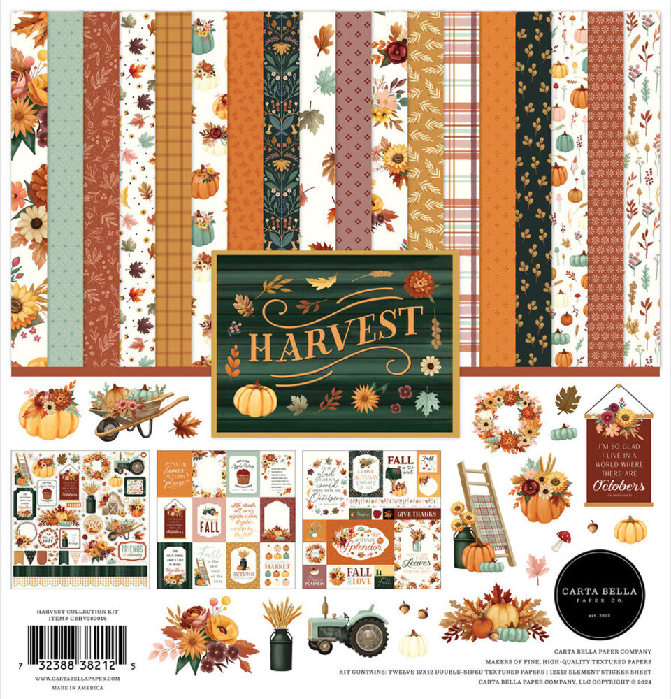 Carta Bella Harvest 12x12 Inch Mega Bundle (CBHV380050) Carta Bella Harvest 12x12 Inch Mega Bundle (CBHV380050)