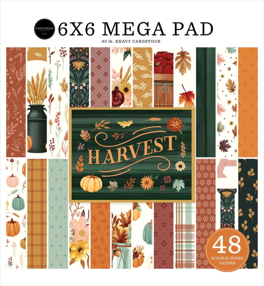 Carta Bella Harvest 6x6 Inch Mega Pad (CBHV380031) Carta Bella Harvest 6x6 Inch Mega Pad (CBHV380031)