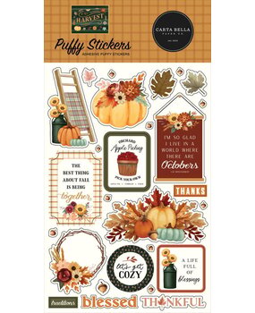 Carta Bella Harvest Puffy Stickers (CBHV380066) Carta Bella Harvest Puffy Stickers (CBHV380066)