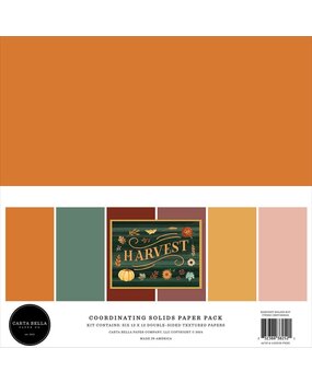 Carta Bella Harvest 12x12 Inch Coordinating Solids Paper Pack (CBHV380015) Carta Bella Harvest 12x12 Inch Coordinating Solids Paper Pack (CBHV380015)
