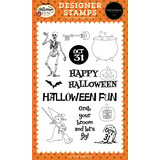 Carta Bella Halloween Fun Grab Your Broom Clear Stamps (CBFUN383044)