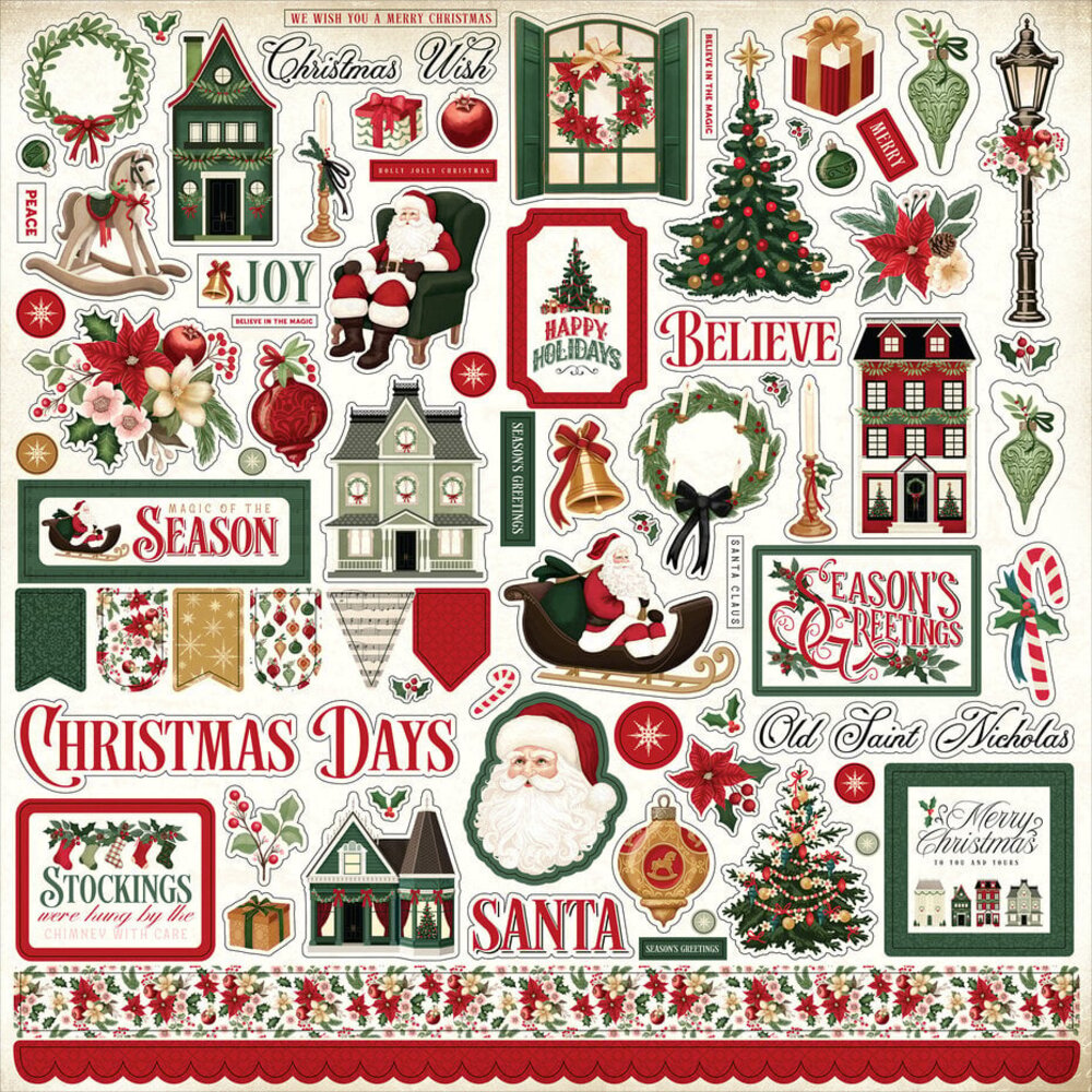 Carta Bella A Vintage Christmas 12x12 Inch Mega Bundle (CBVC384050) Carta Bella A Vintage Christmas 12x12 Inch Mega Bundle (CBVC384050)