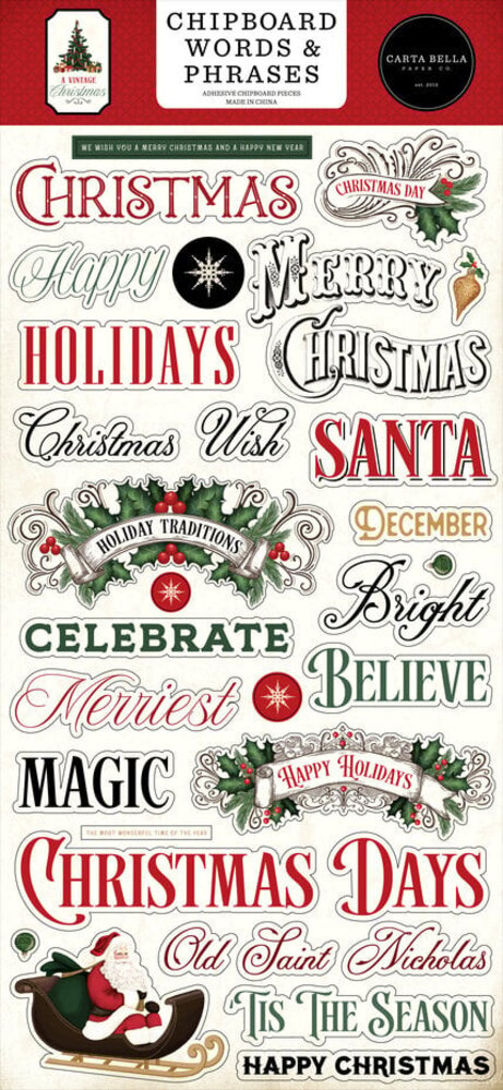 Carta Bella A Vintage Christmas 12x12 Inch Mega Bundle (CBVC384050) Carta Bella A Vintage Christmas 12x12 Inch Mega Bundle (CBVC384050)