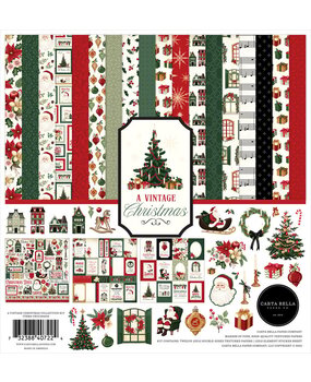 Carta Bella A Vintage Christmas 12x12 Inch Collection Kit (CBVC384016) Carta Bella A Vintage Christmas 12x12 Inch Collection Kit (CBVC384016)