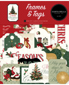 Carta Bella A Vintage Christmas Ephemera Frames & Tags (CBVC384025) Carta Bella A Vintage Christmas Ephemera Frames & Tags (CBVC384025)