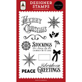 Carta Bella A Vintage Christmas Decorative Snowflakes Clear Stamps (CBVC384046)