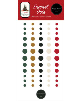 Carta Bella A Vintage Christmas Enamel Dots (CBVC384028) Carta Bella A Vintage Christmas Enamel Dots (CBVC384028)