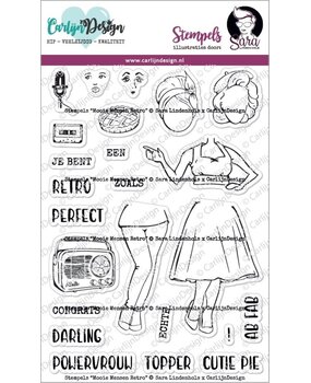 Carlijn Design Stempels Mooie Mensen Retro (CDSL-0005) Carlijn Design Stempels Mooie Mensen Retro (CDSL-0005)