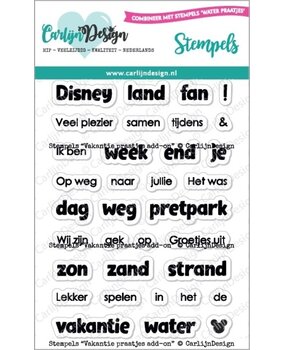 Carlijn Design Stempels Vakantie Praatjes Add-on (CDST-0125) Carlijn Design Stempels Vakantie Praatjes Add-on (CDST-0125)