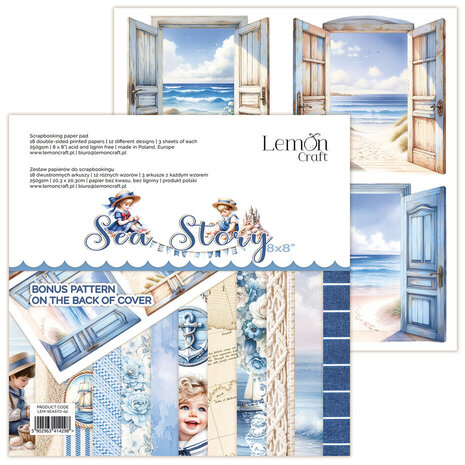 LemonCraft Sea Story 8x8 Inch Paper Pad (LEM-SEASTO-02)