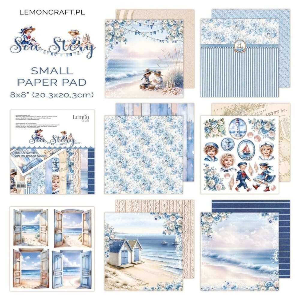 LemonCraft Sea Story 8x8 Inch Paper Pad (LEM-SEASTO-02)