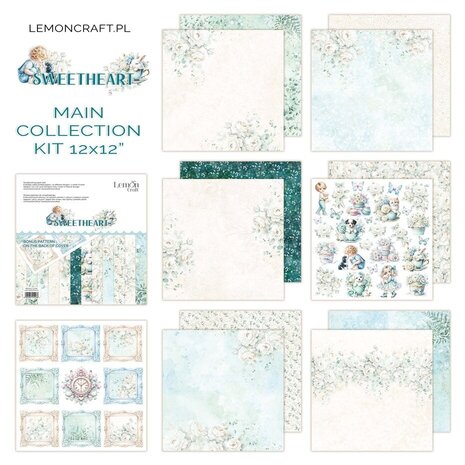 LemonCraft Sweetheart 12x12 Inch Paper Pad (LEM-SWEETHA-01) LemonCraft Sweetheart 12x12 Inch Paper Pad (LEM-SWEETHA-01)