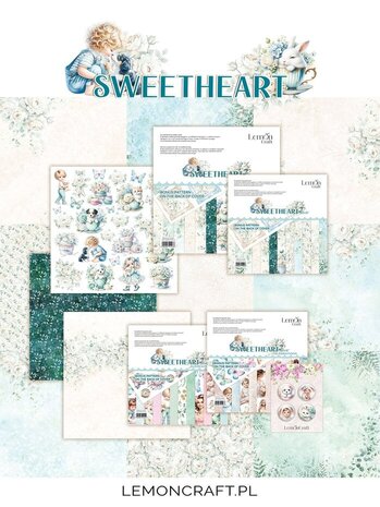 LemonCraft Sweetheart 12x12 Inch Paper Pad (LEM-SWEETHA-01) LemonCraft Sweetheart 12x12 Inch Paper Pad (LEM-SWEETHA-01)