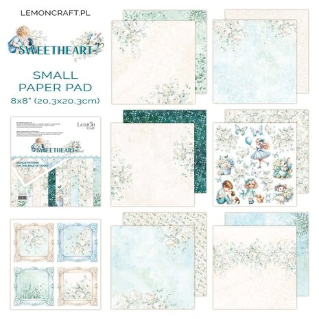 LemonCraft Sweetheart 8x8 Inch Paper Pad (LEM-SWEETHA-02) LemonCraft Sweetheart 8x8 Inch Paper Pad (LEM-SWEETHA-02)