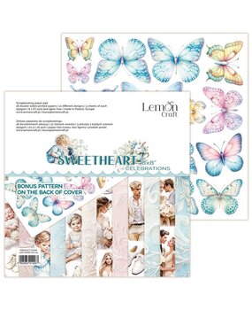 LemonCraft Sweetheart 8x8 Inch Celebrations Paper Pad (LEM-SWEETHA-04)
