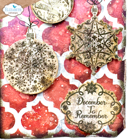 Elizabeth Craft Designs December Romance Journal Stencils (S054) Elizabeth Craft Designs December Romance Journal Stencils (S054)