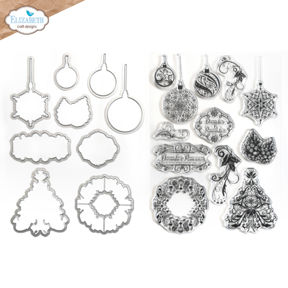 Elizabeth Craft Designs December Romance Stamp & Dies (CSD368) Elizabeth Craft Designs December Romance Stamp & Dies (CSD368)