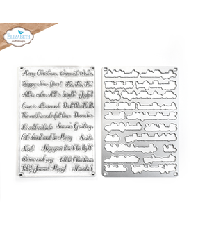 Elizabeth Craft Designs December Romance Stamp & Dies Christmas Phrases (CSD369) Elizabeth Craft Designs December Romance Stamp & Dies Christmas Phrases (CSD369)